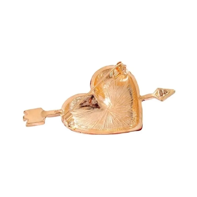 Retro Pin Heart Shape Zinc Alloy Enamel Women's Brooches