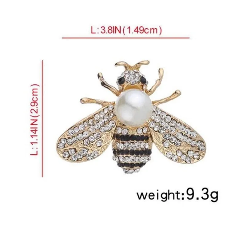 Retro Pin Insect Flower Butterfly Alloy Inlay Artificial Gemstones Women'S Brooches
