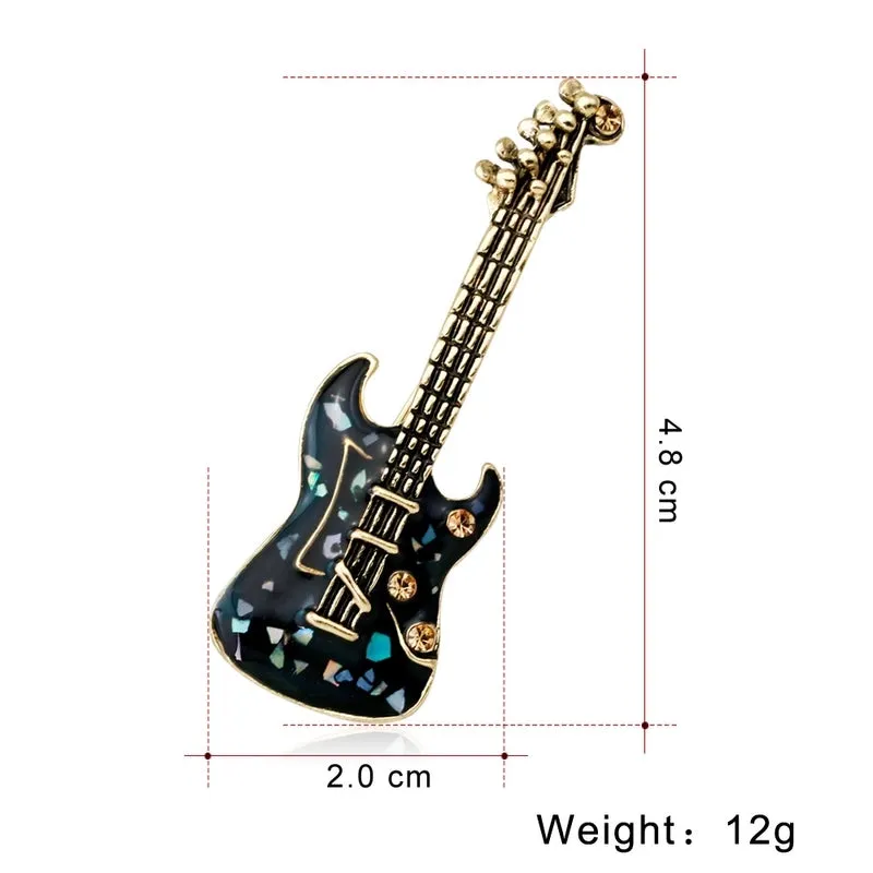 Retro Pin Musical Instrument Alloy Plating Other Women'S Brooches