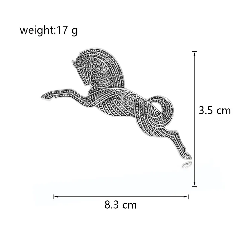 Retro Streetwear Horse Alloy Unisex Brooches