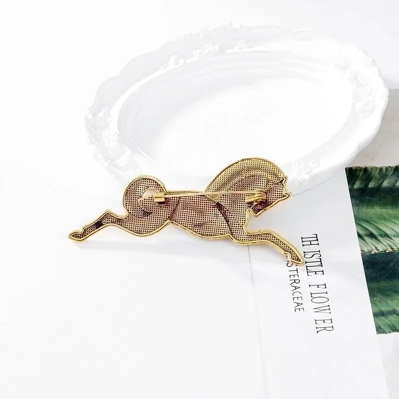 Retro Streetwear Horse Alloy Unisex Brooches