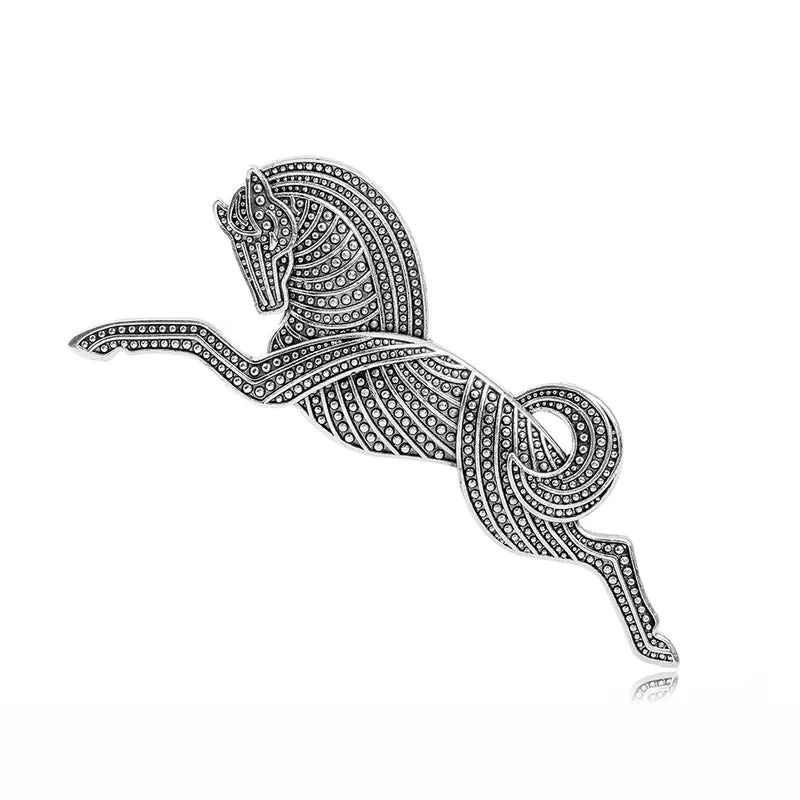 Retro Streetwear Horse Alloy Unisex Brooches