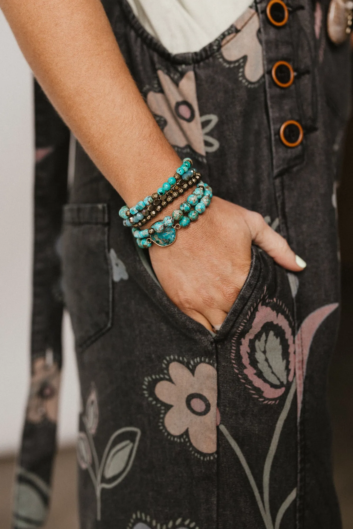 Rio Bloom Bracelet Set - Blue