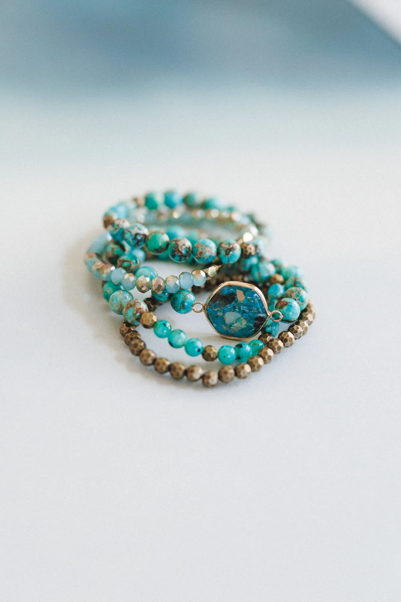 Rio Bloom Bracelet Set - Blue