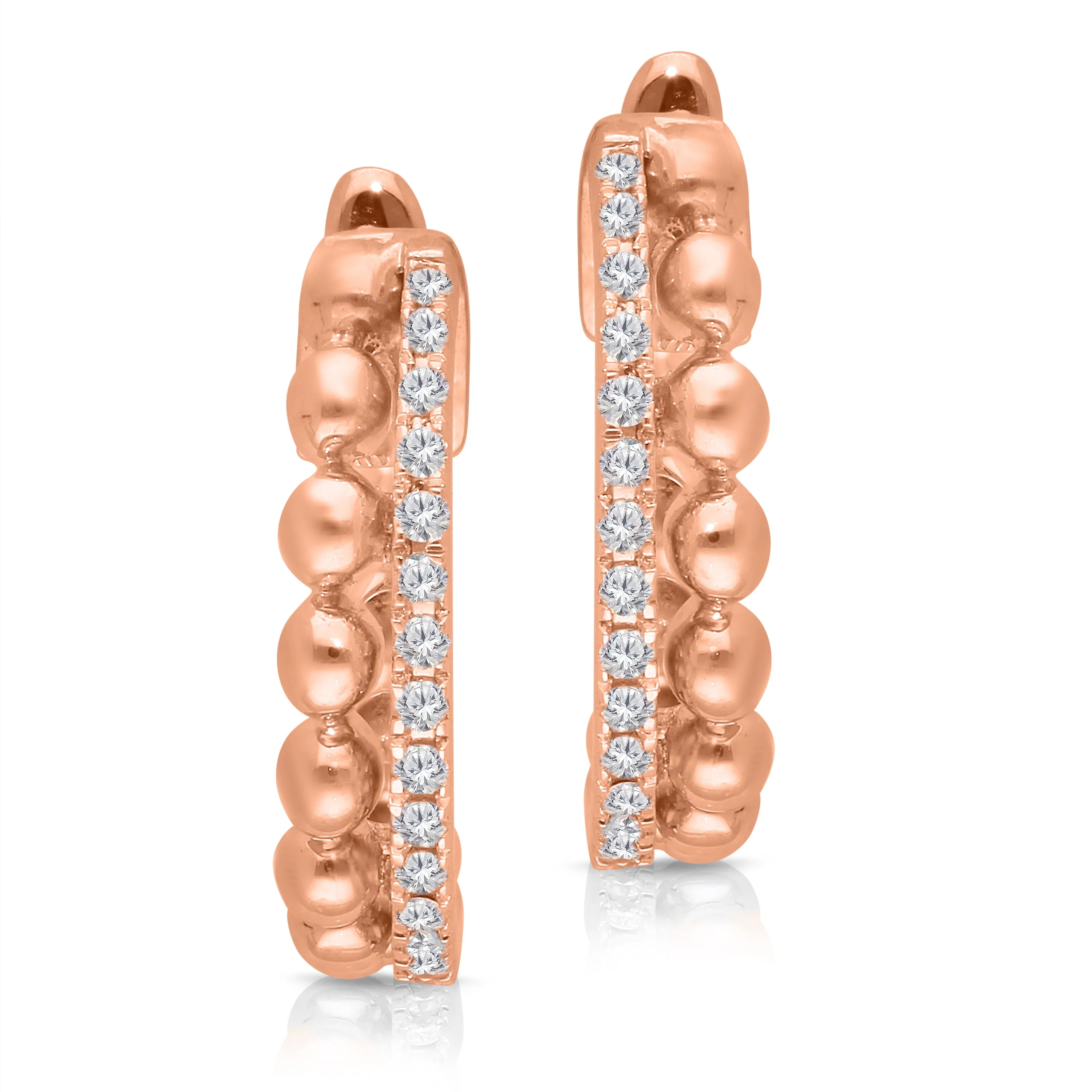 Rose Gold Diamond Eternal Earrings