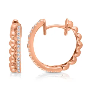 Rose Gold Diamond Eternal Earrings