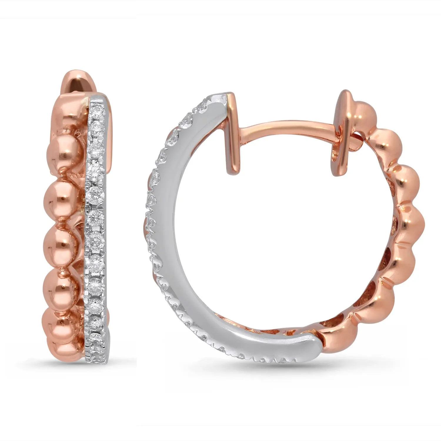 Rose Gold Diamond Eternal Earrings