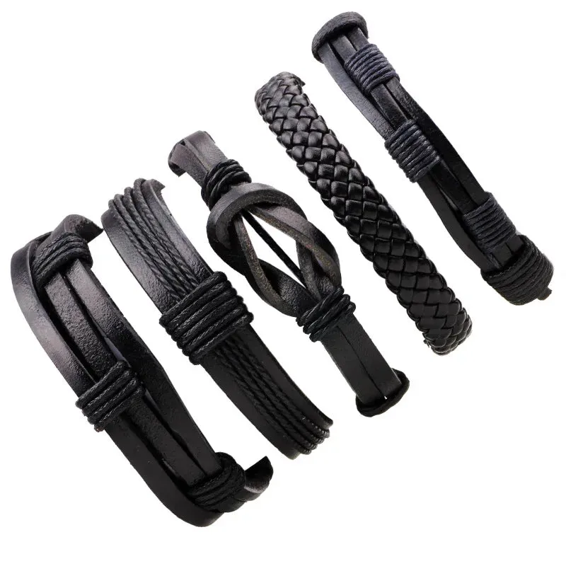 Rugged Reggae Wrap Bracelets for Men