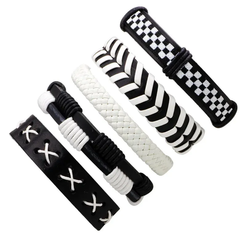 Rugged Reggae Wrap Bracelets for Men