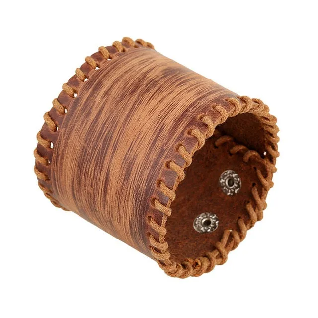 Save Ocean Animals Jewelry | Boho Leather Cuff Bracelet 26 Styles