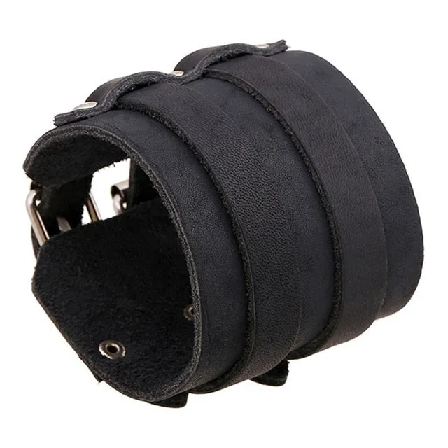 Save Ocean Animals Jewelry | Boho Leather Cuff Bracelet 26 Styles
