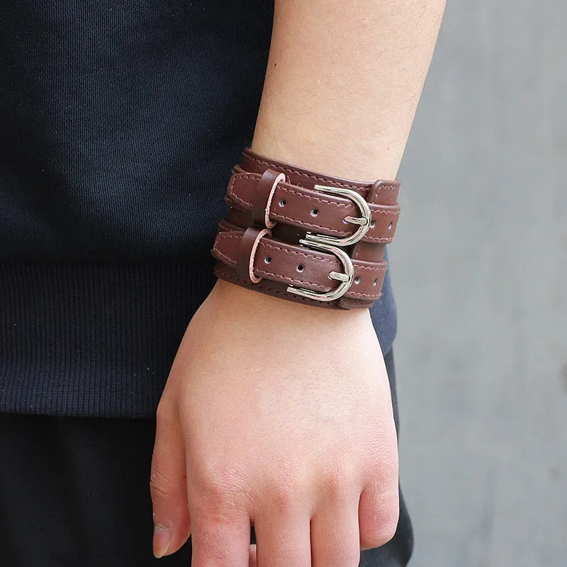 Save Ocean Animals Jewelry | Boho Leather Cuff Bracelet 26 Styles