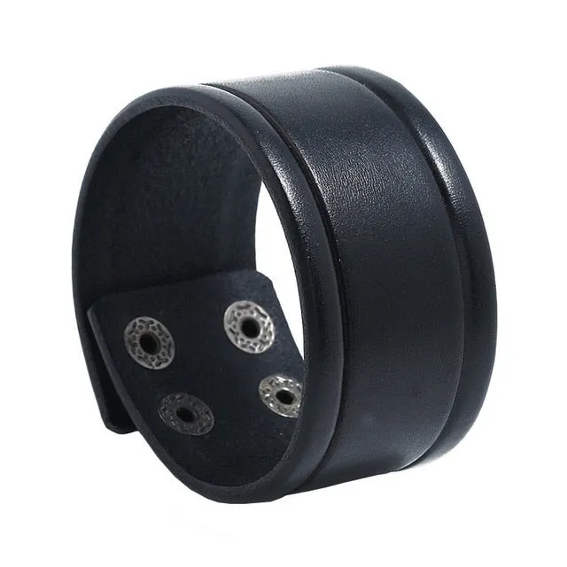Save Ocean Animals Jewelry | Boho Leather Cuff Bracelet 26 Styles