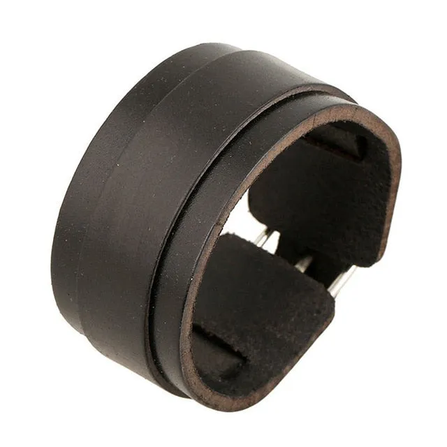 Save Ocean Animals Jewelry | Boho Leather Cuff Bracelet 26 Styles