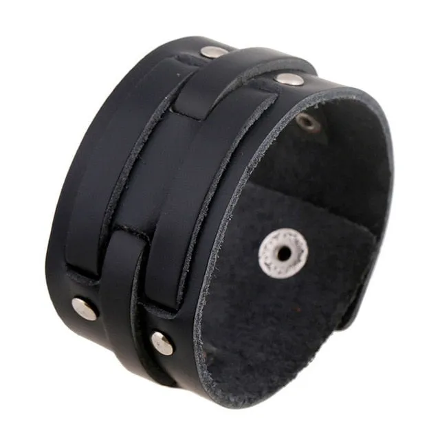 Save Ocean Animals Jewelry | Boho Leather Cuff Bracelet 26 Styles