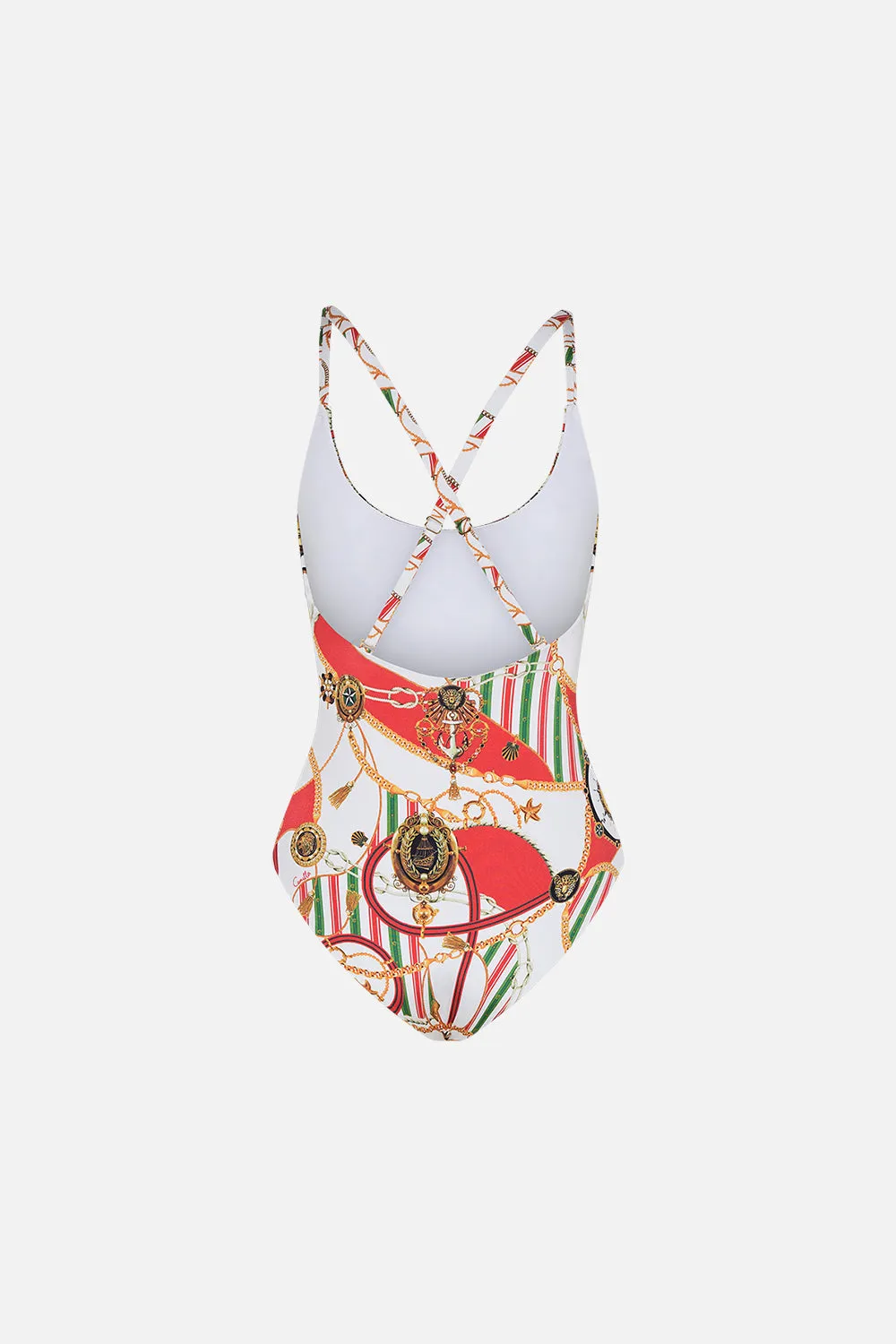 SCOOP NECK ONE PIECE WITH BUTTONS SALUTI SUMMERTIME
