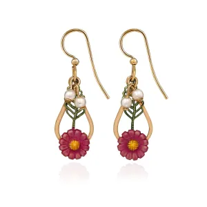 Silver Forest Organic Floral Earrings