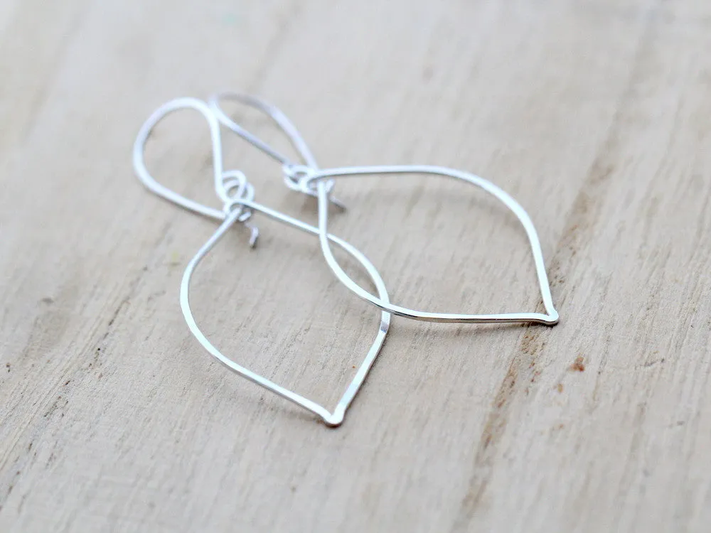 Silver Leaf Earrings