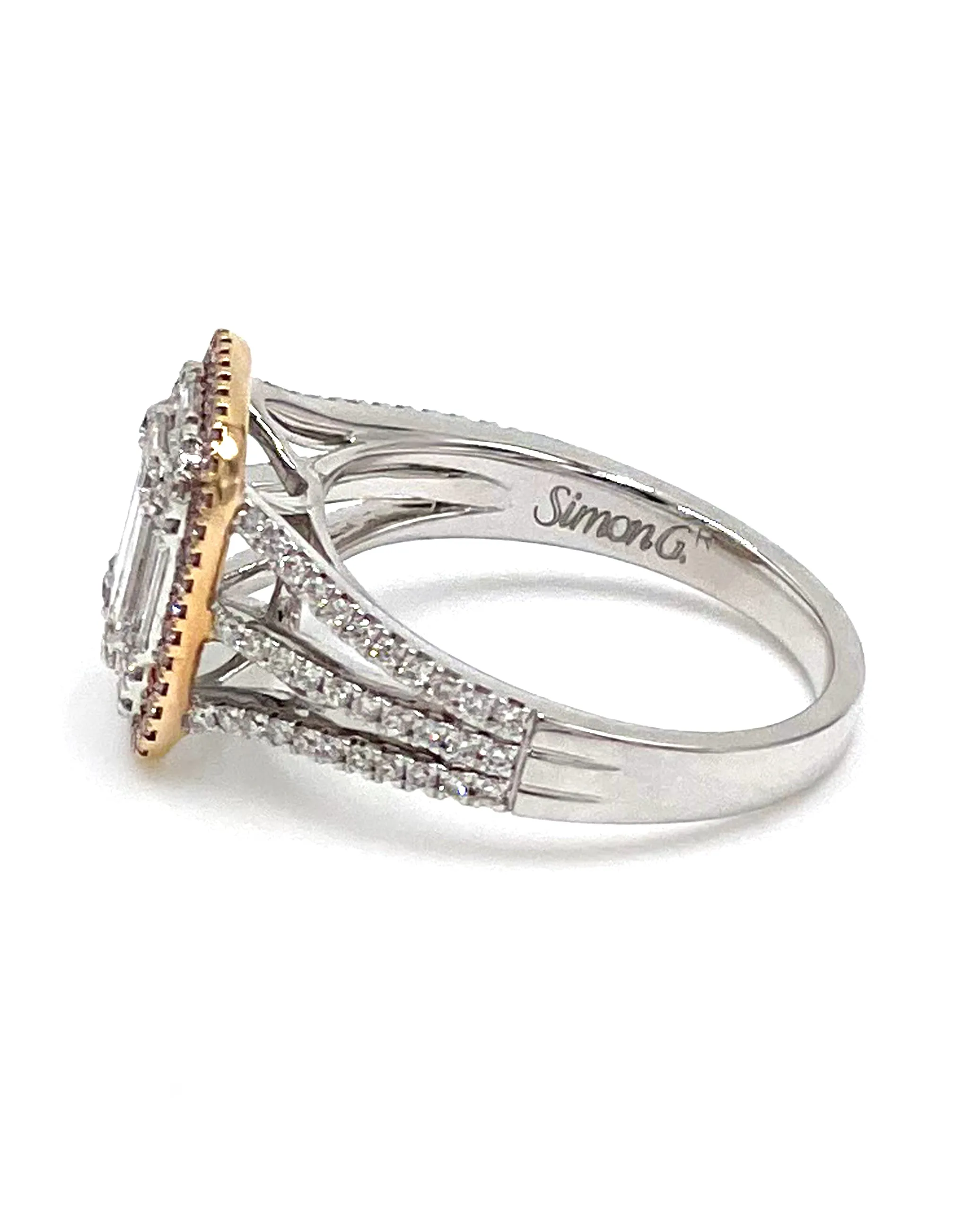 Simon G. MR2627 Pink Diamond Ring