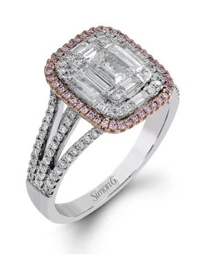 Simon G. MR2627 Pink Diamond Ring