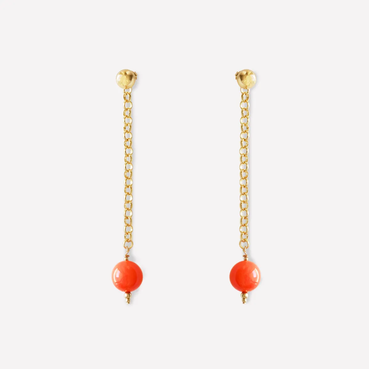 SIRENA CORAL EARRINGS