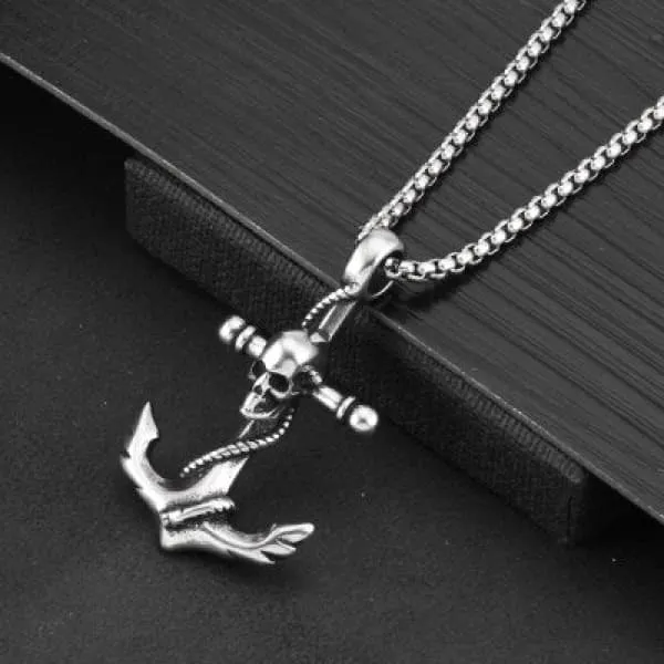 Skull Anchor Pendant