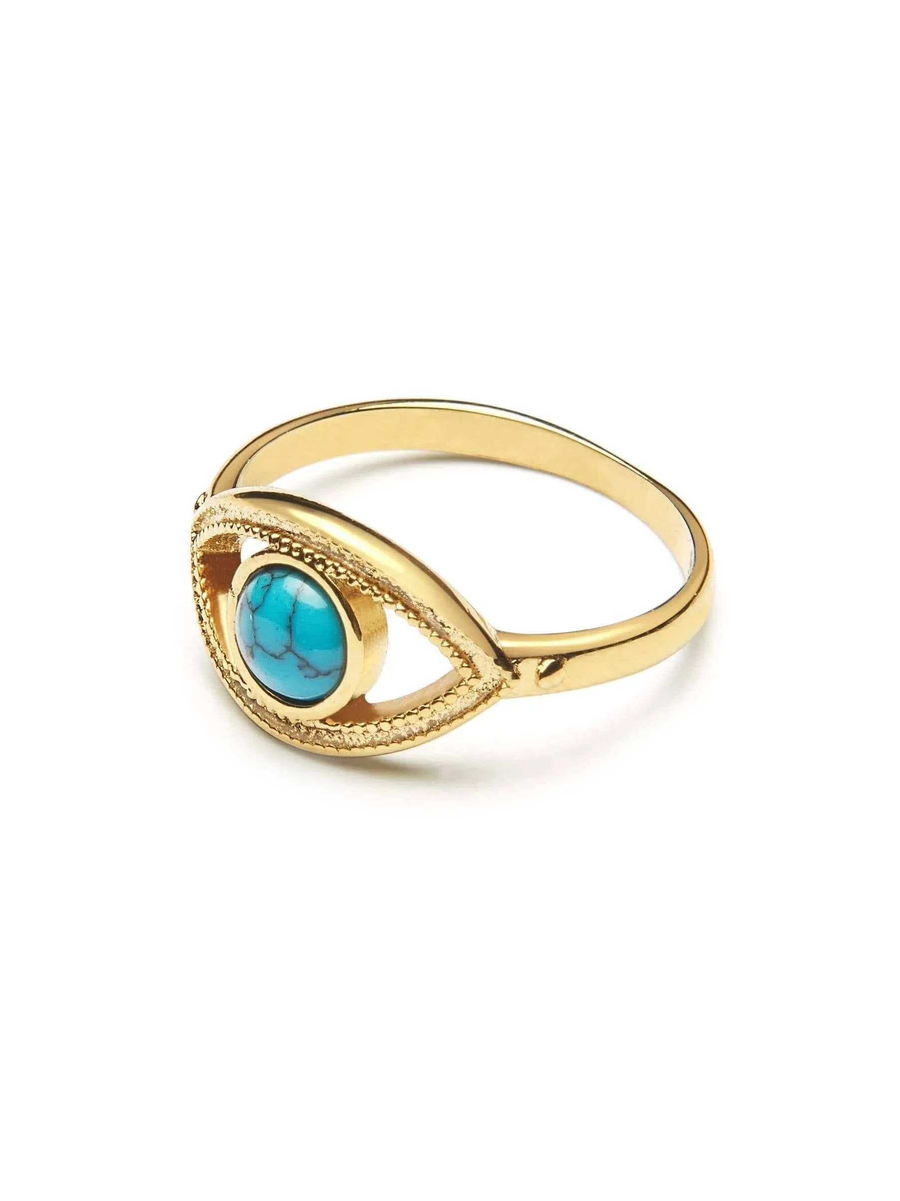 Skyfall Turquoise Evil Eye Ring