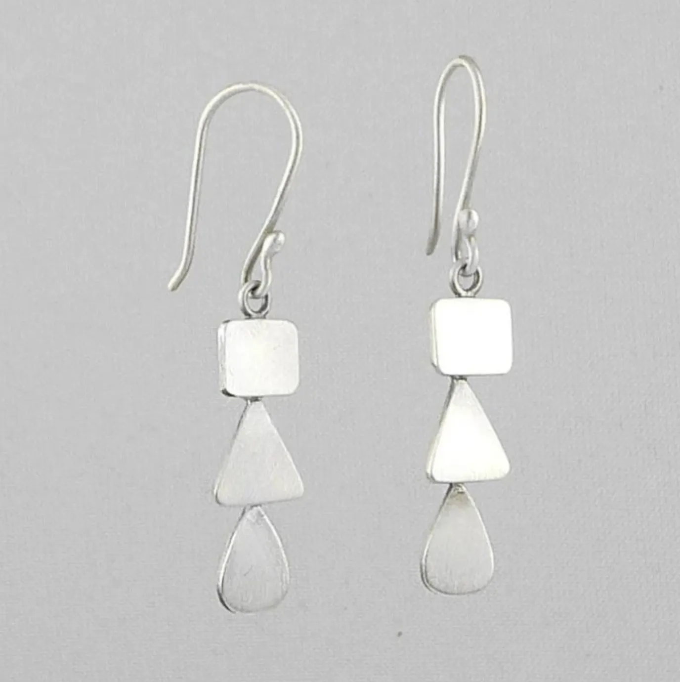 Small Organic Cascade Drop Earrings