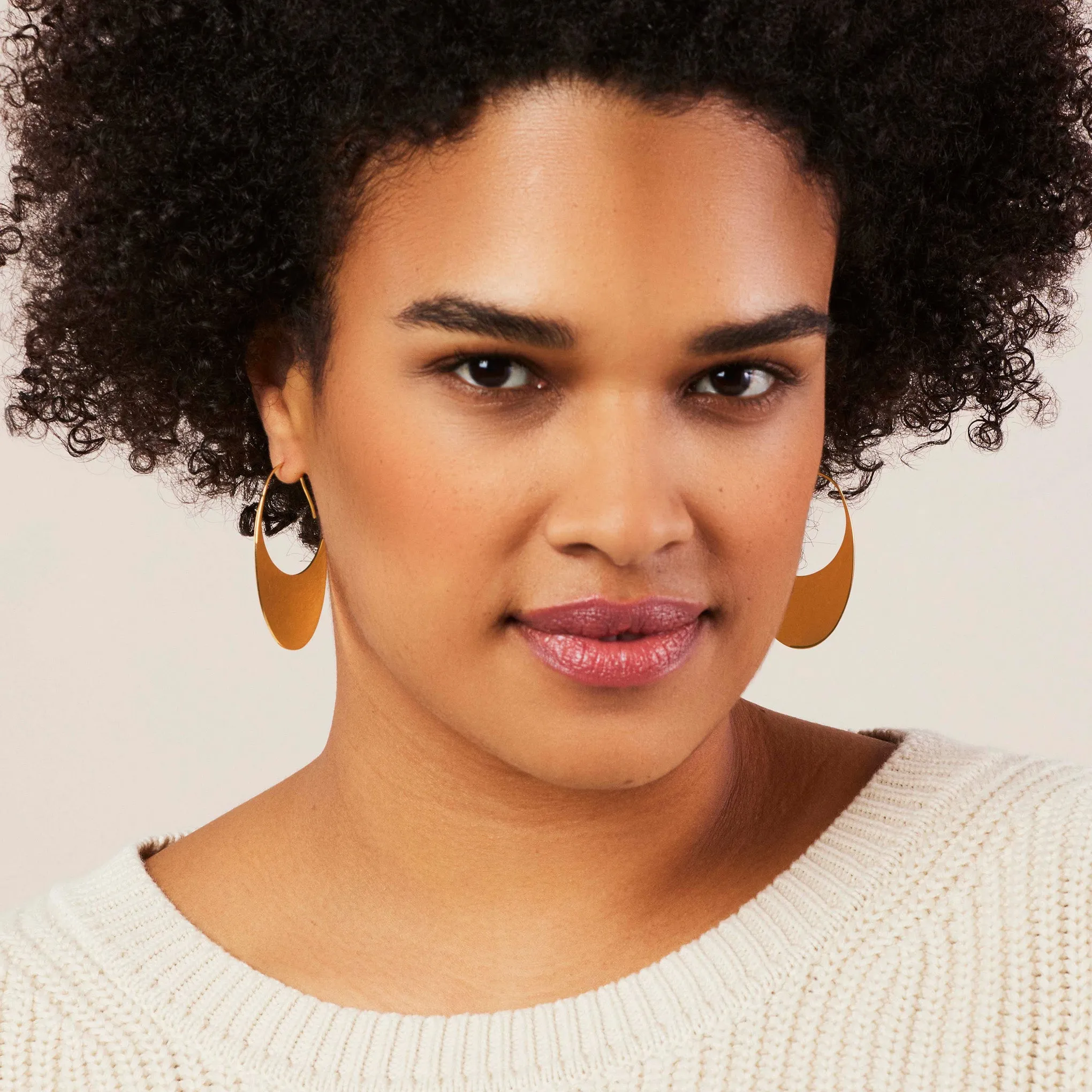 Soko Gold-Plated Mezi Drama Threader Earrings