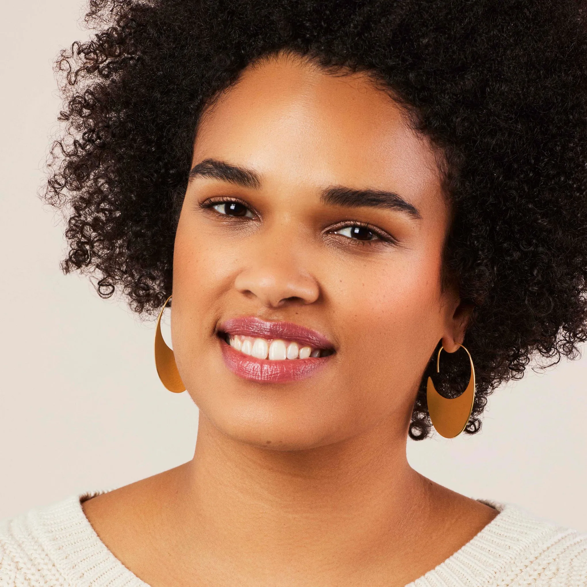 Soko Gold-Plated Mezi Drama Threader Earrings
