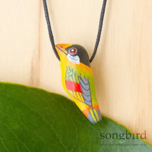 Songbird Whistle Necklaces - Silver Eared Mesia