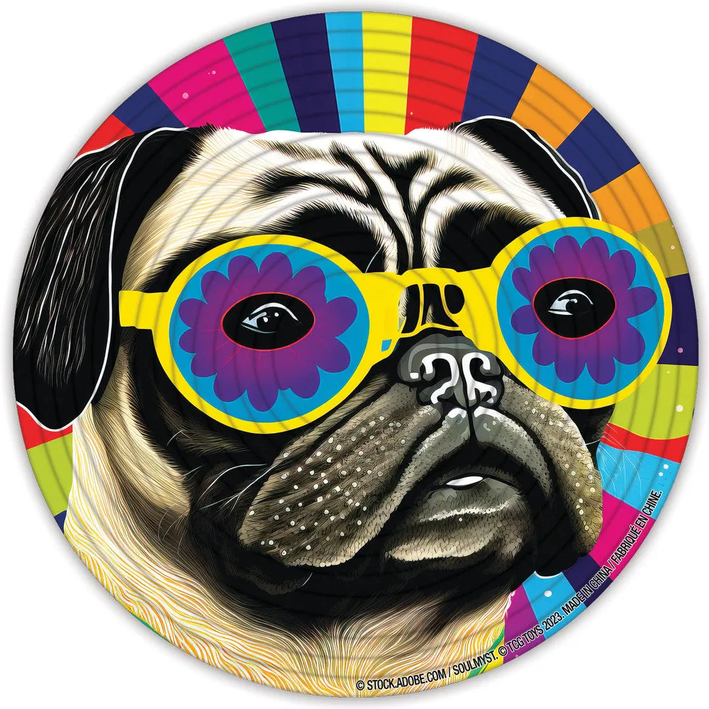 Spin Flip Double-Sided Puzzle - Hippy Dog & Cow, 14 Rings