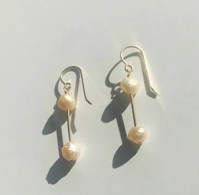 Twin drop earrings