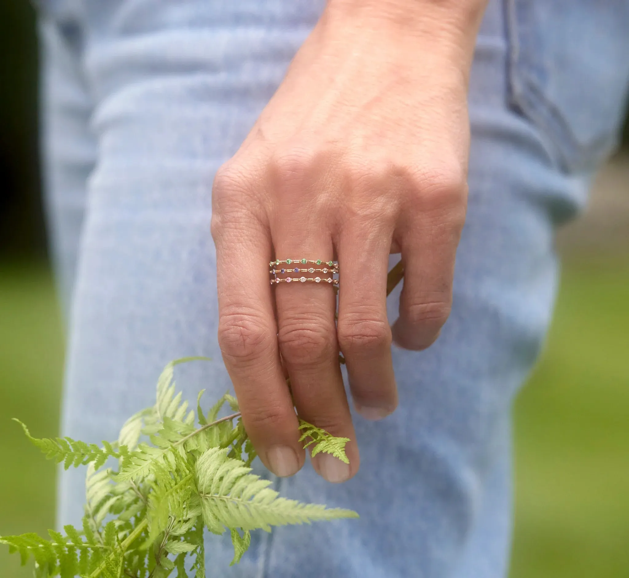 Two-Toned Stacker Ring