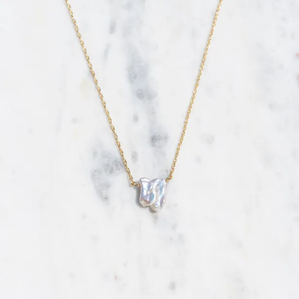 Unique Large Baroque Pearl Necklace
