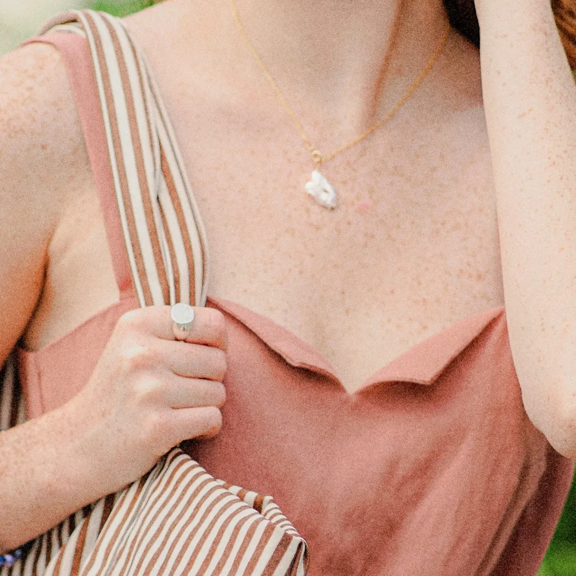 Unique Large Baroque Pearl Necklace