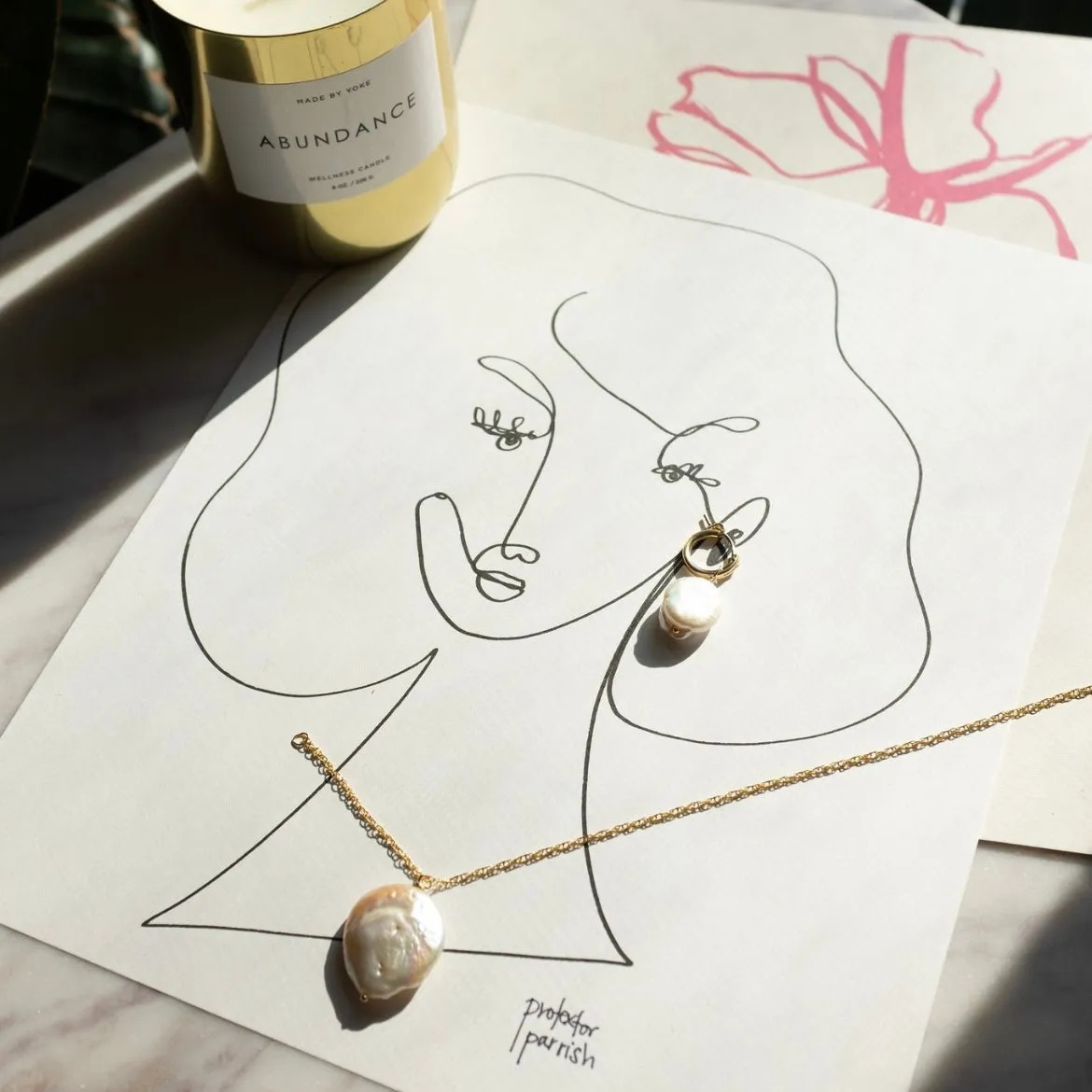 Unique Large Baroque Pearl Necklace
