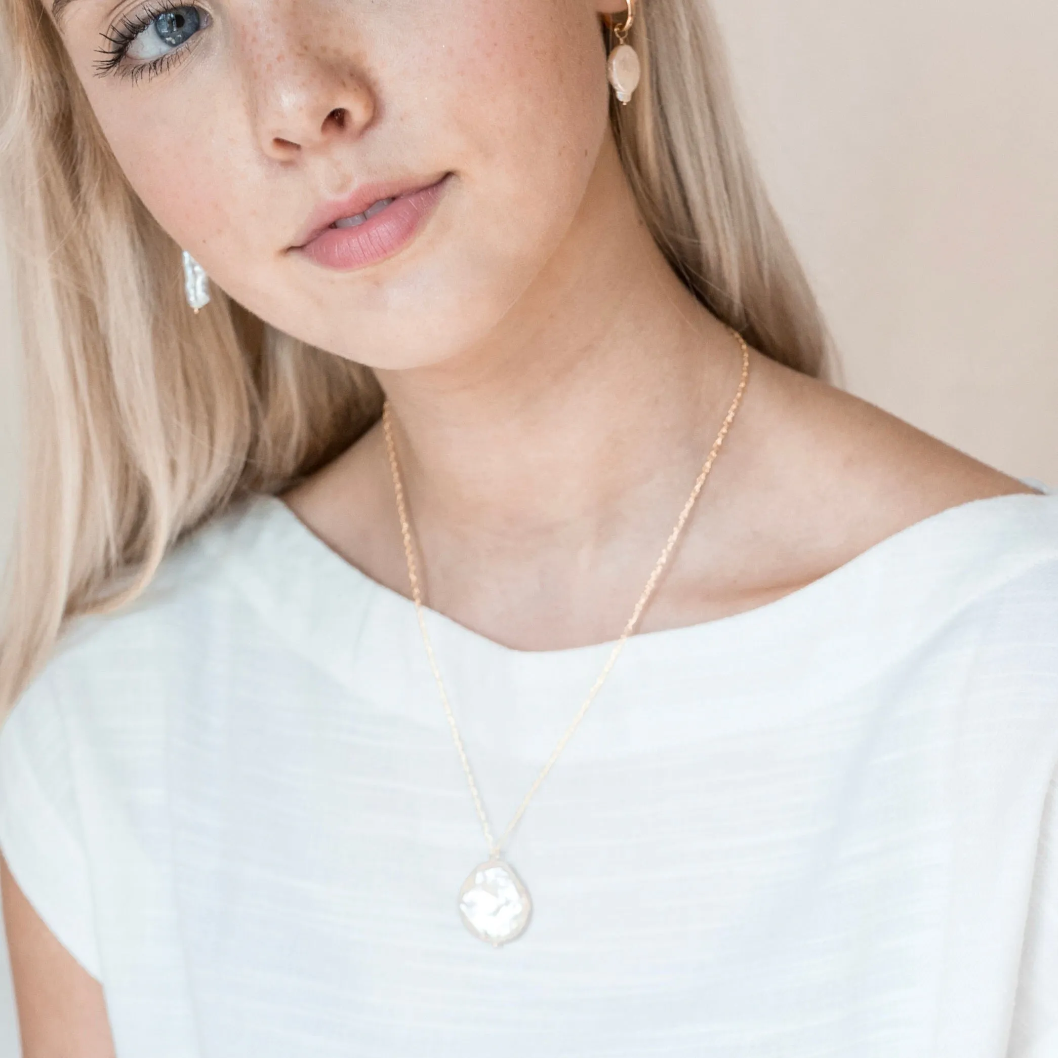 Unique Large Baroque Pearl Necklace