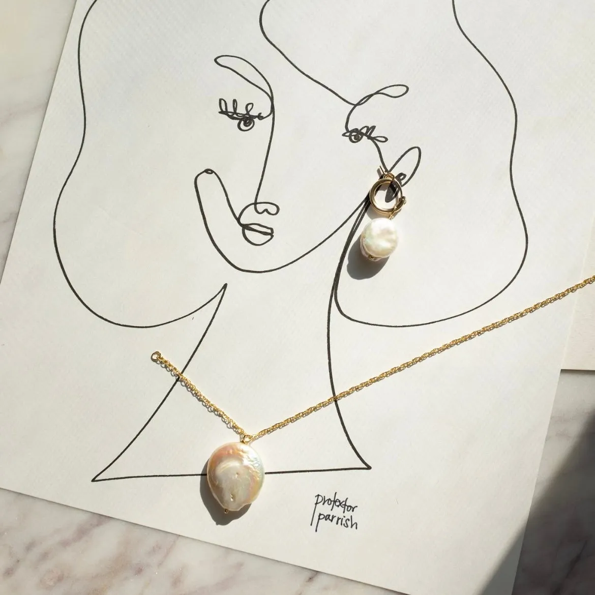 Unique Large Baroque Pearl Necklace
