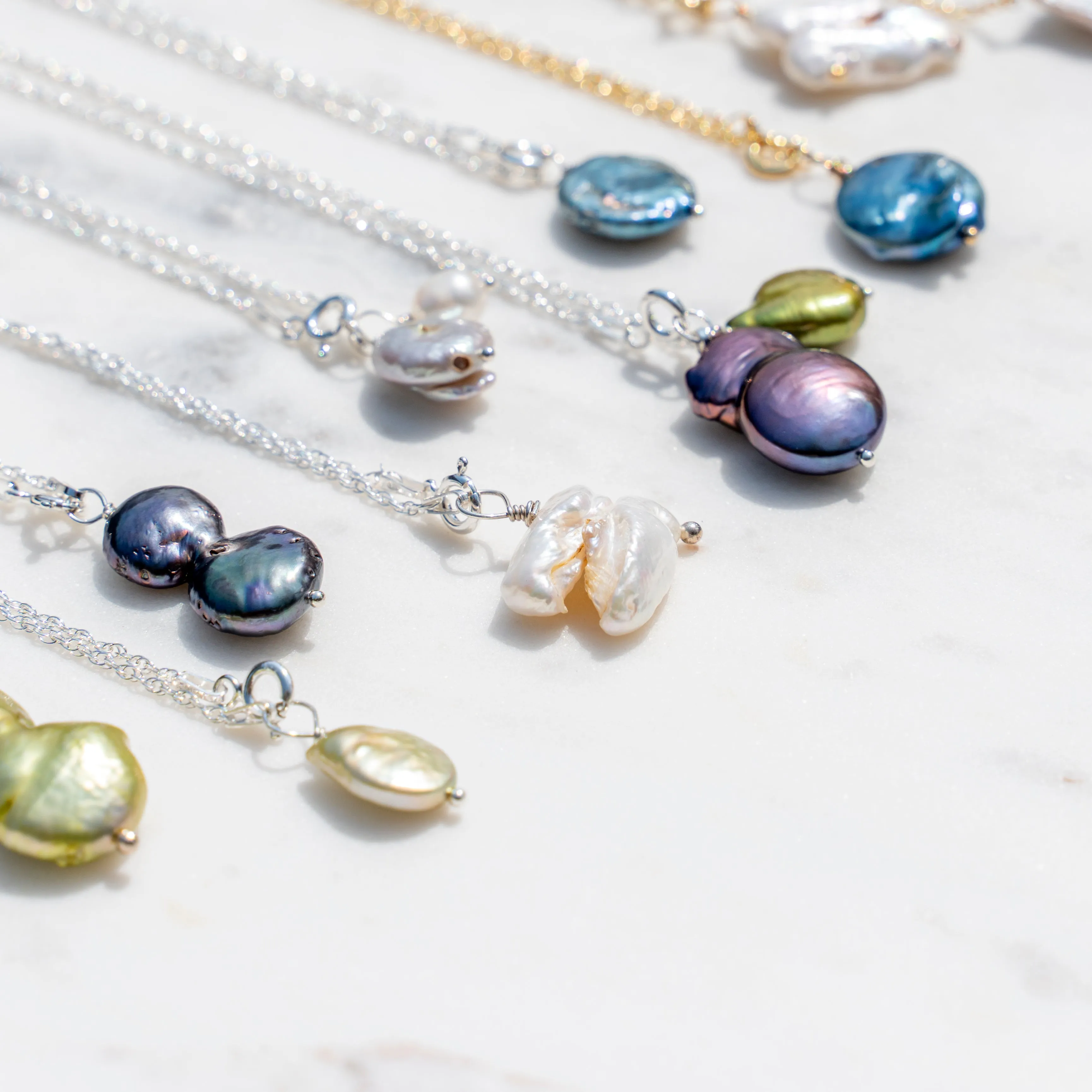 Unique Large Baroque Pearl Necklace