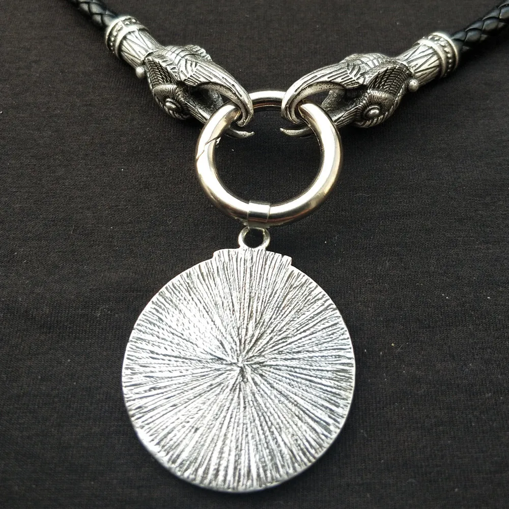 Viking Rune Love Seal Pagan Men's Necklace - Norse Legacy Collection