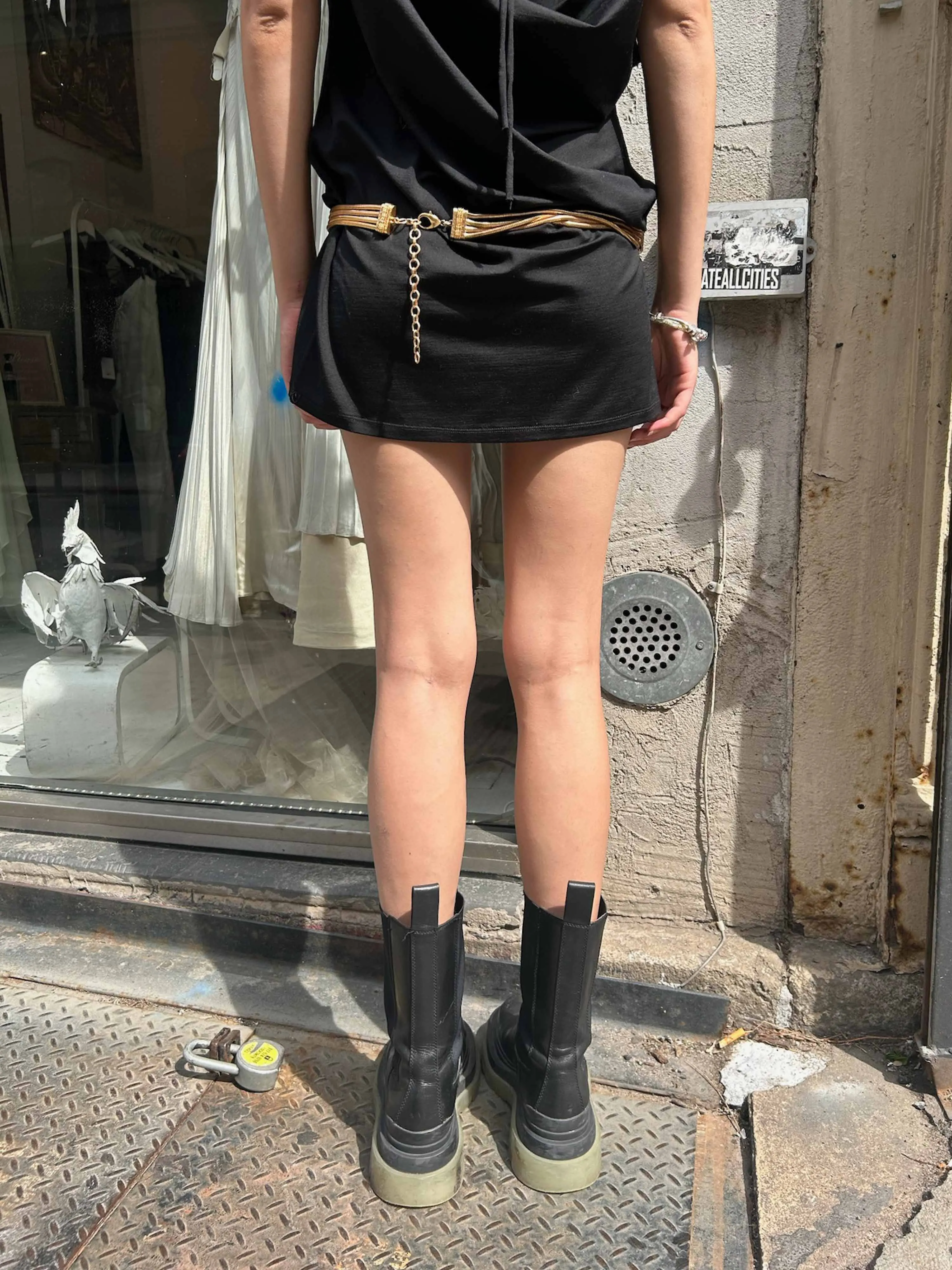 Vintage Gold Sunflower Belt
