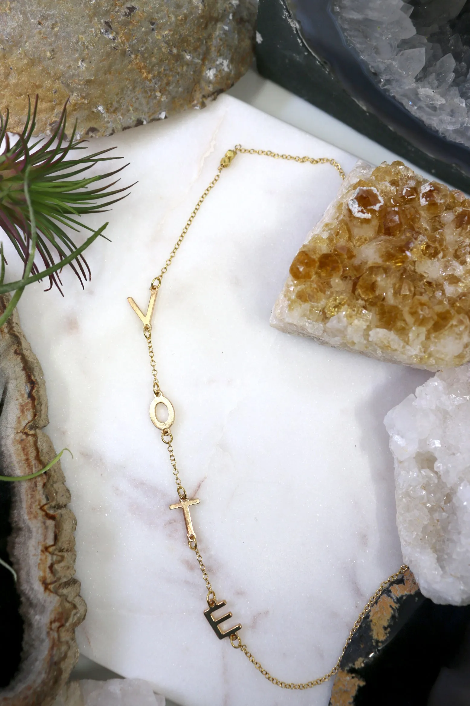 VOTE // Gold or Silver Necklace, Michelle Obama, Beaded Necklace // BH-N033