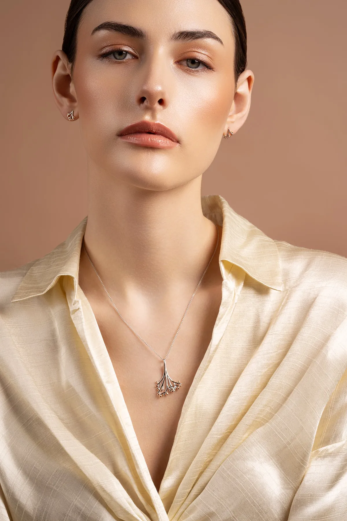 Wildwood Sterling Silver & Rose Gold Pendant