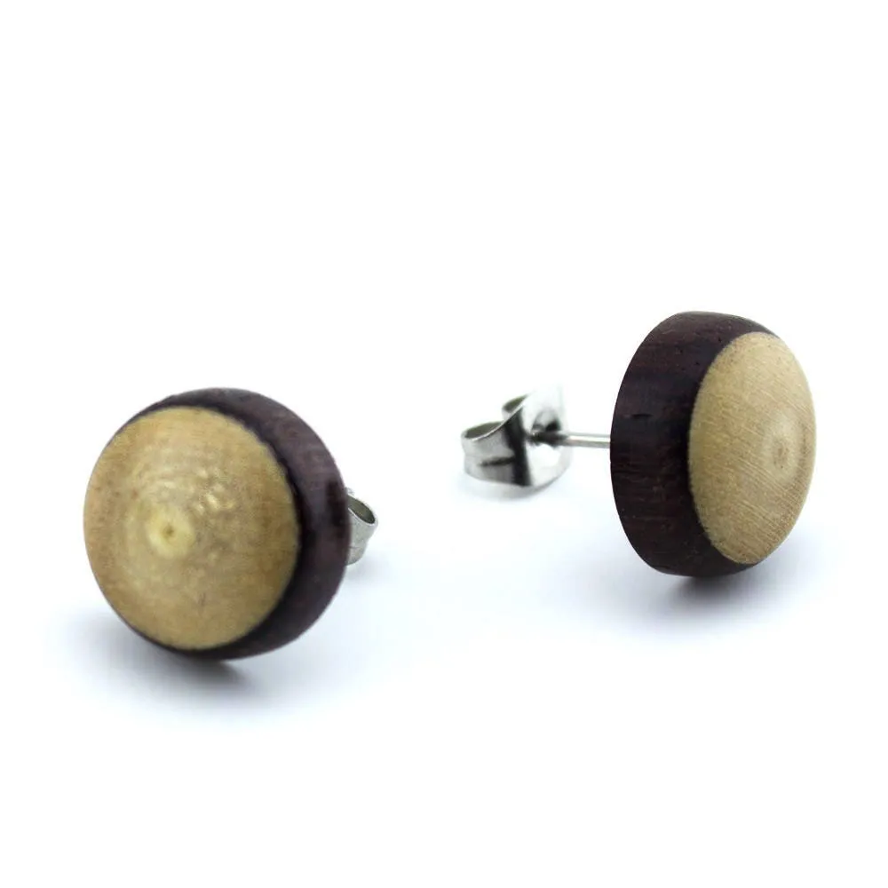 Wooden Arang & Crocodile Organic Earrings