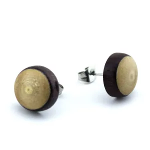 Wooden Arang & Crocodile Organic Earrings