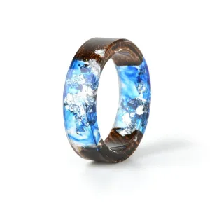 Wooden Resin Colorful Taurus Ring