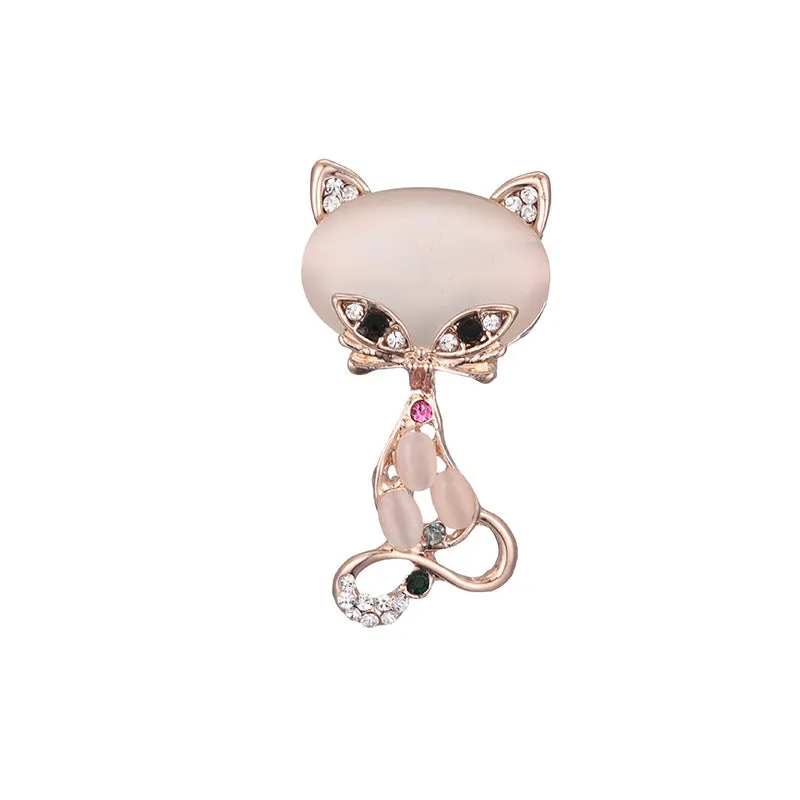 XSB068 - Retro Cat saree Brooch