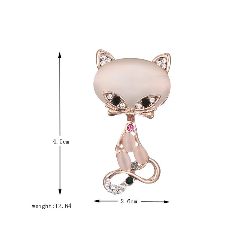 XSB068 - Retro Cat saree Brooch