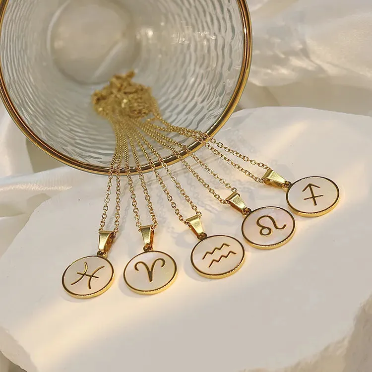 Zodiac Pendant Gold Chain